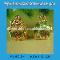 Decorative electroplate polyresin monkey figurine in high quality
